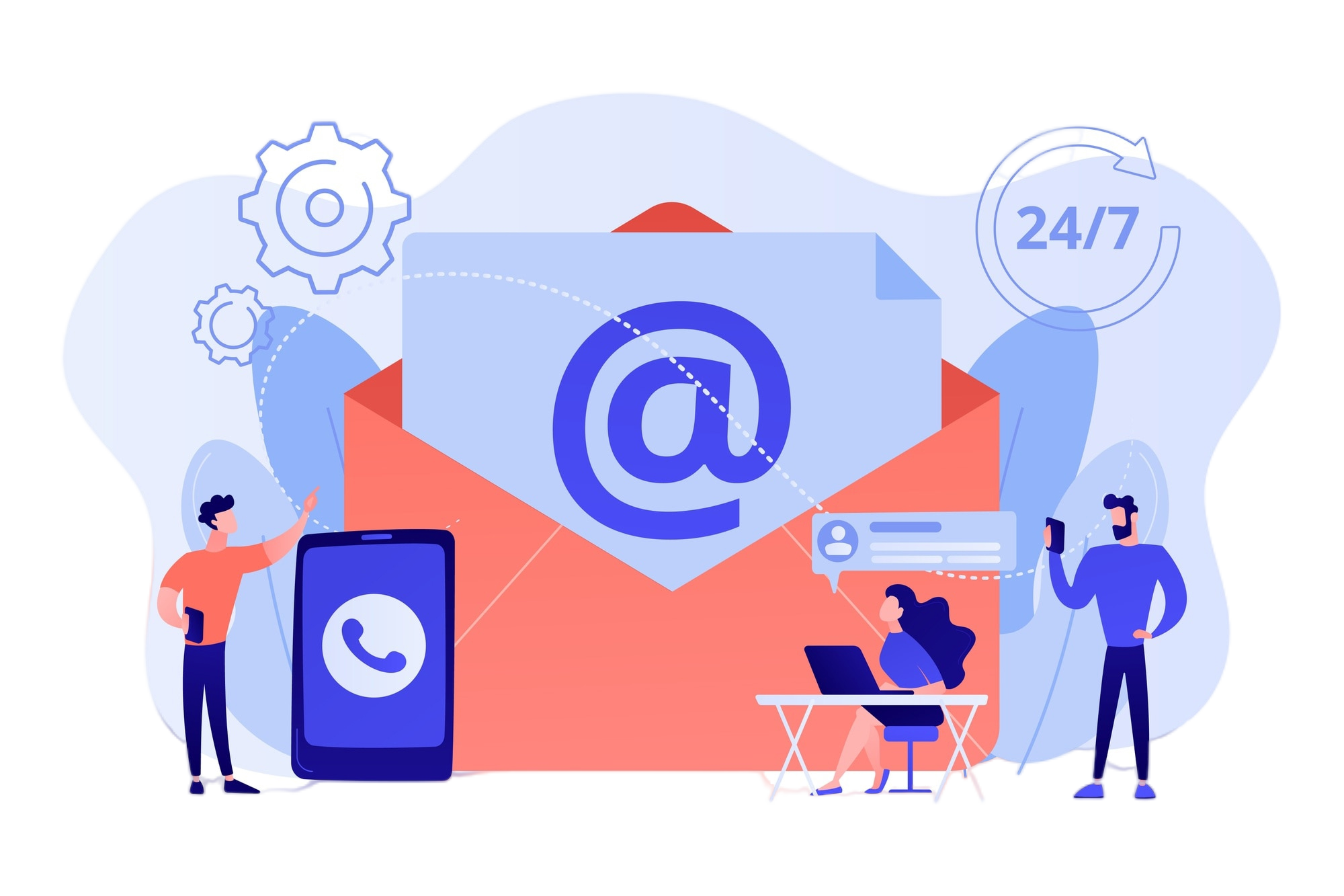 Contact illustration